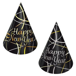 Happy New Year pakket hoedjes en toeters Op is Op Happy New Year pakket hoedjes en toeters Op is Op