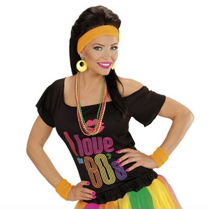 Oorbellen neon geel 2 stuks Op is Op