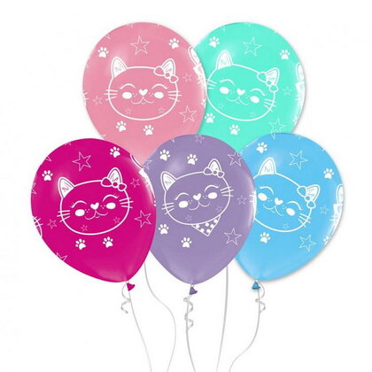 Ballonnen katten 5 stuks