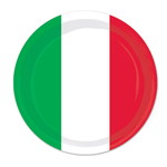 Gebaksbordjes Italië klein 8 stuks