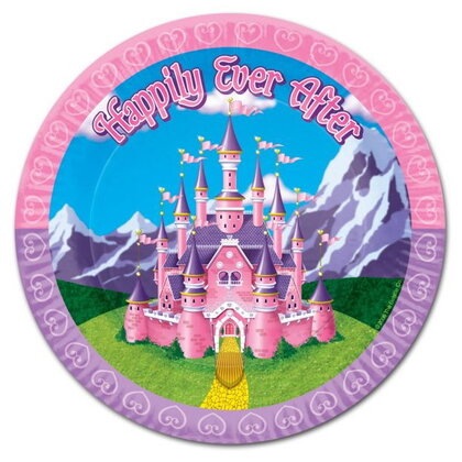 Bordjes Prinses Happily Ever After 8 stuks