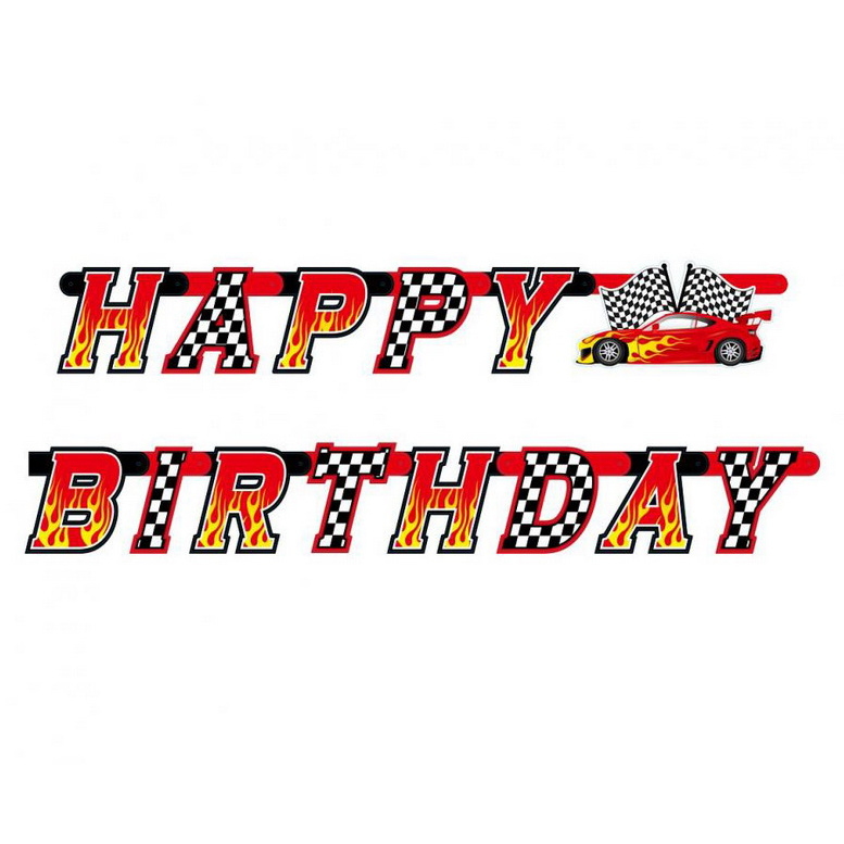 Letterslinger Autorace Happy Birthday