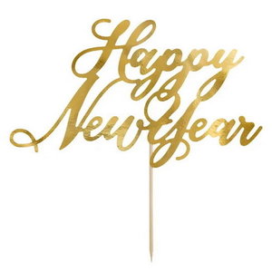Taartdecoratie Happy New Year Op is Op