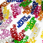 Confetti Happy New Year gekleurd