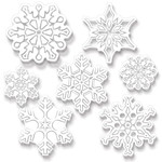 Sneeuwvlokken decoraties plastic  7 stuks