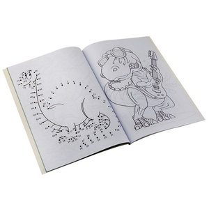 Kleur en spelletjes boek Dinosaurus Op is Op