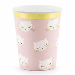 Bekertjes Cats roze 6 stuks Op is Op