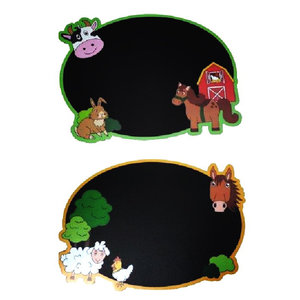 Krijtbord boerderij 2 stuks Op is Op