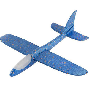 Zweefvliegtuig foam blauw 47cm