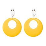Oorbellen neon geel 2 stuks Op is Op