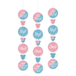 Hangdecoratie Gender Reveal 3 stuks