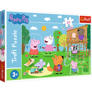 Puzzel Peppa Pig in de speeltuin maxi 24 stukjes Op is Op