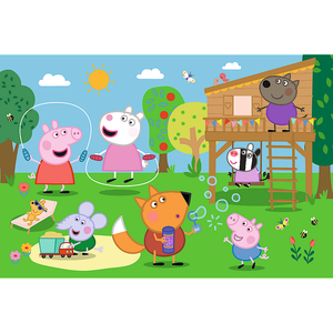 Puzzel Peppa Pig in de speeltuin maxi 24 stukjes Op is Op