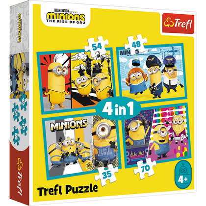 Puzzels Minions 4 in 1 luxe doos