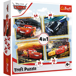 Puzzels Cars 4 in 1 luxe doos