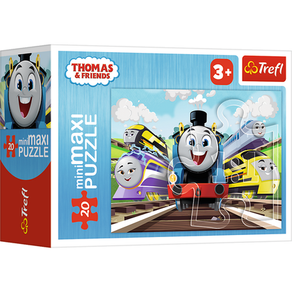 Mini Maxi Puzzel Thomas en sneltreinen 20 stukjes