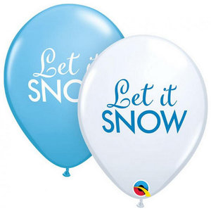 Ballonnen Let it snow 5 stuks Op is Op