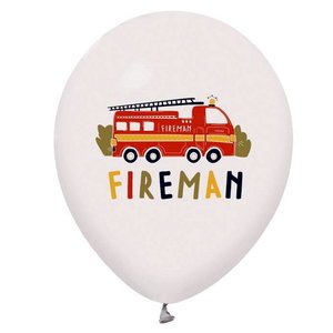 Ballonnen Fireman Brandweer 5 stuks