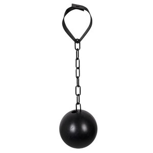 Boevenbal aan ketting Op is Op
