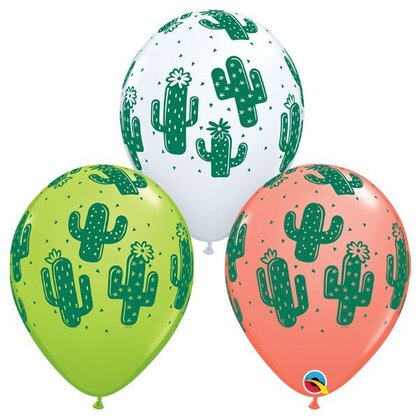 Ballonnen Cactus 6 stuks