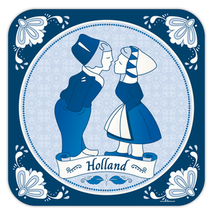 Deurbord Delfts blauw Op is Op