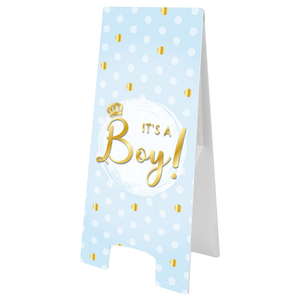 Stoepbord It's a Boy Op is Op