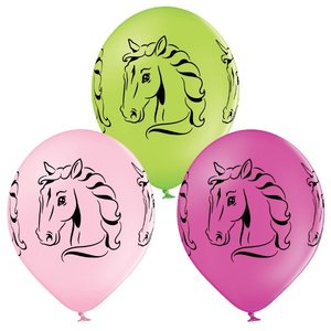 Ballonnen paarden beautiful horses 6 stuks