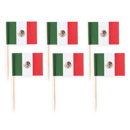 Prikkers Mexicaanse vlag 50 stuks