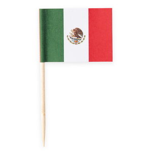 Prikkers Mexicaanse vlag 50 stuks