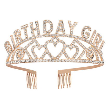 Kroontje Tiara Birthday Girl luxe