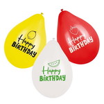 Ballonnen fruit Happy Birthday 6 stuks Op is Op
