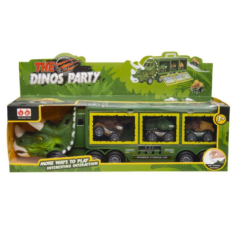 Dino Party Truck met 3 voertuigen