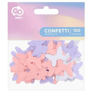 Confetti vlinders roze wit en lila 100 stuks
