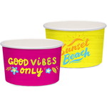 Bekers voor ijs of snacks Sunset Beach 5 stuks