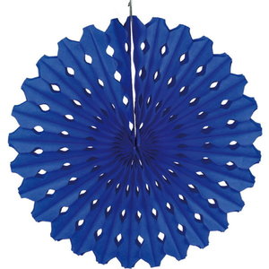 Honeycomb waaier 45cm donkerblauw