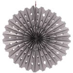 Honeycomb waaier 45cm zilverkleurig Op is Op