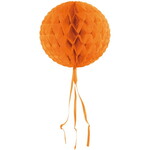 Honeycomb decoratie 30cm oranje