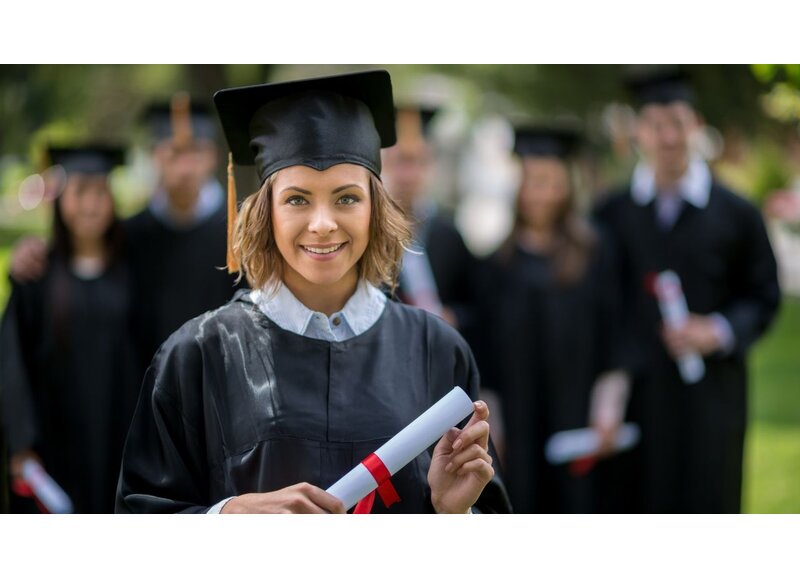 Geslaagd versiering voor diploma of rijbewijs