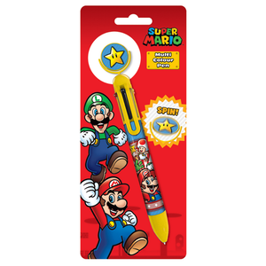 Multicolor pen Super Mario met spinner