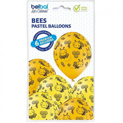 Ballonnen bijen 6 stuks