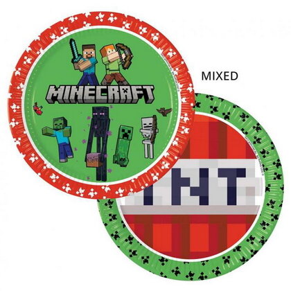 Bordjes Minecraft 8 stuks