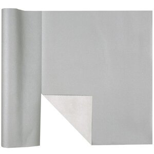 Tafelloper Airlaid zilverkleurig 4.8 meter Op is Op