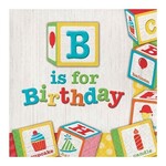 Servetten ABC B is for Birthday 16 stuks