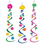 Hangdecoratie Whirls Luau Party luxe 3 stuks