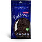 Ballonnen metallic 1e klas bordeaux 100 stuks