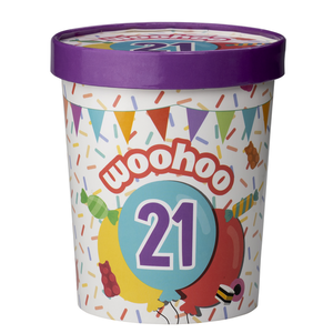 Candy Surprise bucket 21 jaar Op is Op