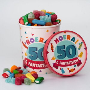 Candy Surprise bucket 50 jaar