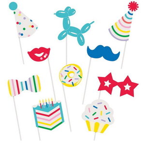 Foto Props kinderfeestje 10-delig Op is Op