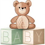 Tafeldecoratie Teddybeer groot 40.6cm