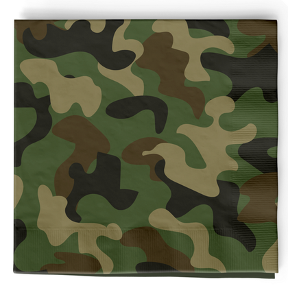 Servetten camouflage 20 stuks